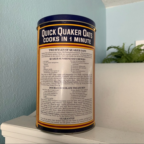 Quick Quaker Oaks Tin - Picture 3 of 9